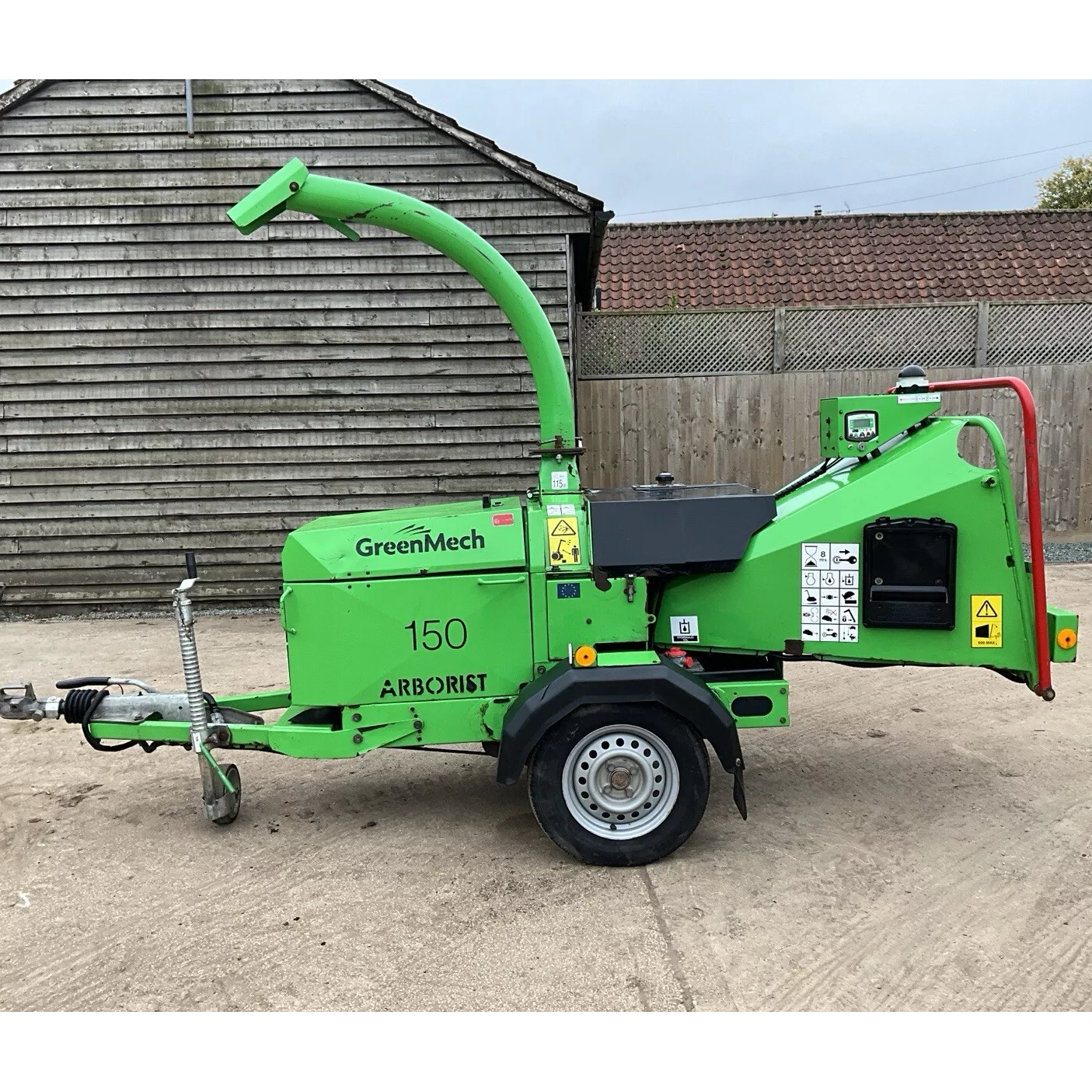 2014 GREENMECH ARBORIST 150 ARD150MT FAST TOW DIESEL WOODCHIPPER